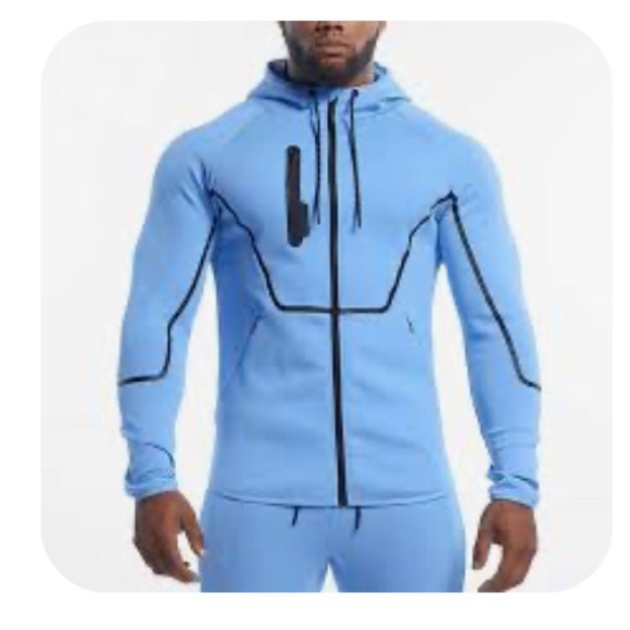 Alphalete Other - Alphalete men’s ELMTS full zip jacket blue sz XL